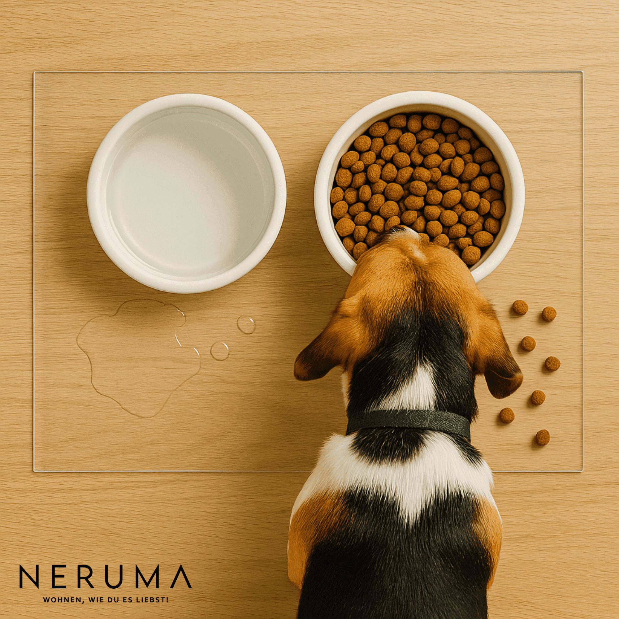 60 cm Breite | Transparente Tischfolie | Napfunterlage | Länge wählbar, 2 mm dick