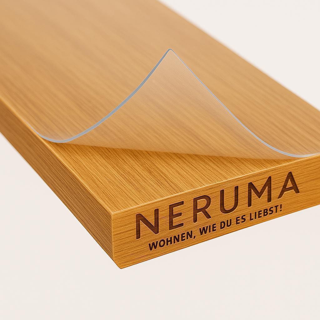 60 cm Breite – PVC Tischfolie | Länge wählbar | Transparent, klar, 2 mm dick