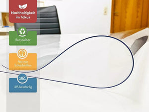 Tischfolie PVC Tischmatte Transparent - 60 cm - 3 - Neruma