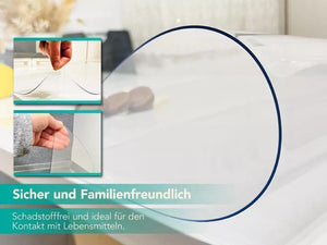 Tischfolie PVC Tischmatte Transparent - 60 cm - 3 - Neruma