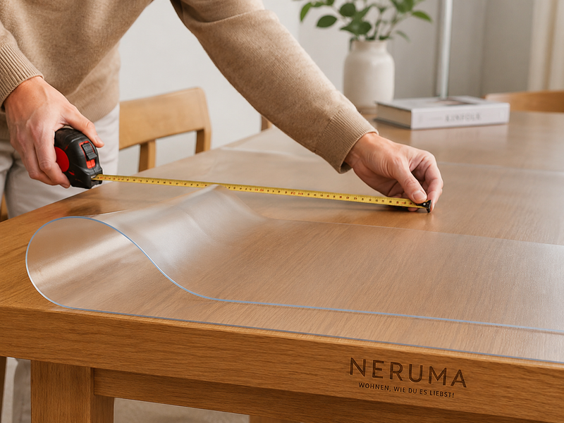 NERUMA Tischfolie nach Maß messen